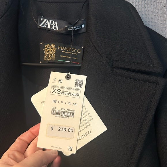 Zara Manteco Wool Wrap Coat - Picture 2 of 6